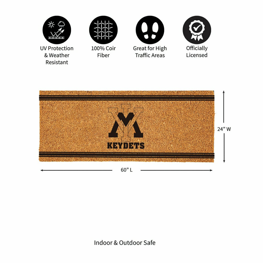 Virginia Military Institute Extra Large One Color Coir Mat, 60"x24", Collegiate