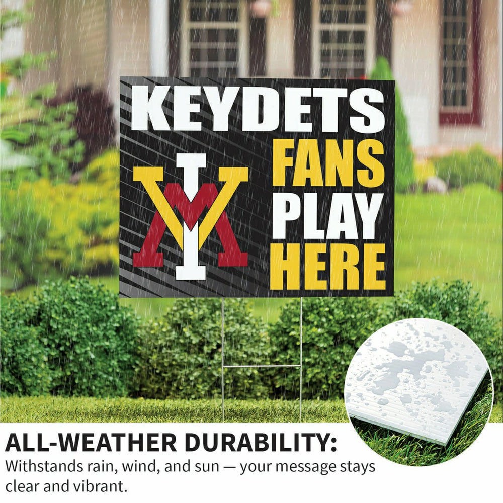 Virginia Military Institute Coroplast Yard Sign "Fans Play Here", Collegiate, Home