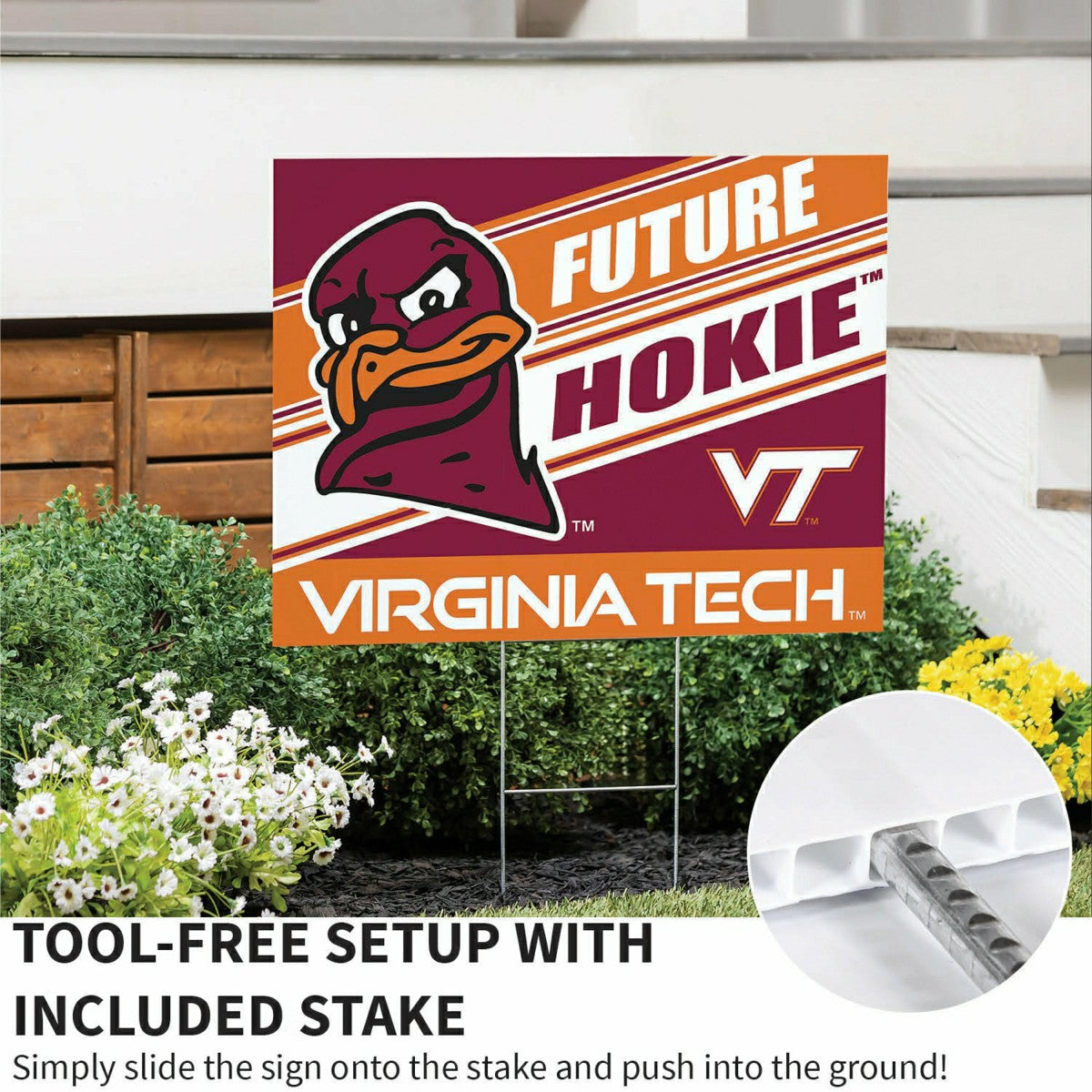 Virginia Tech Coroplast Yard Sign, Future Student, Collegiate, Home