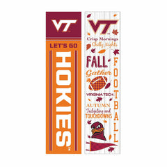46" Double Sided Leaner, Virginia Tech, Fall Seasonal, Collegiate, Home