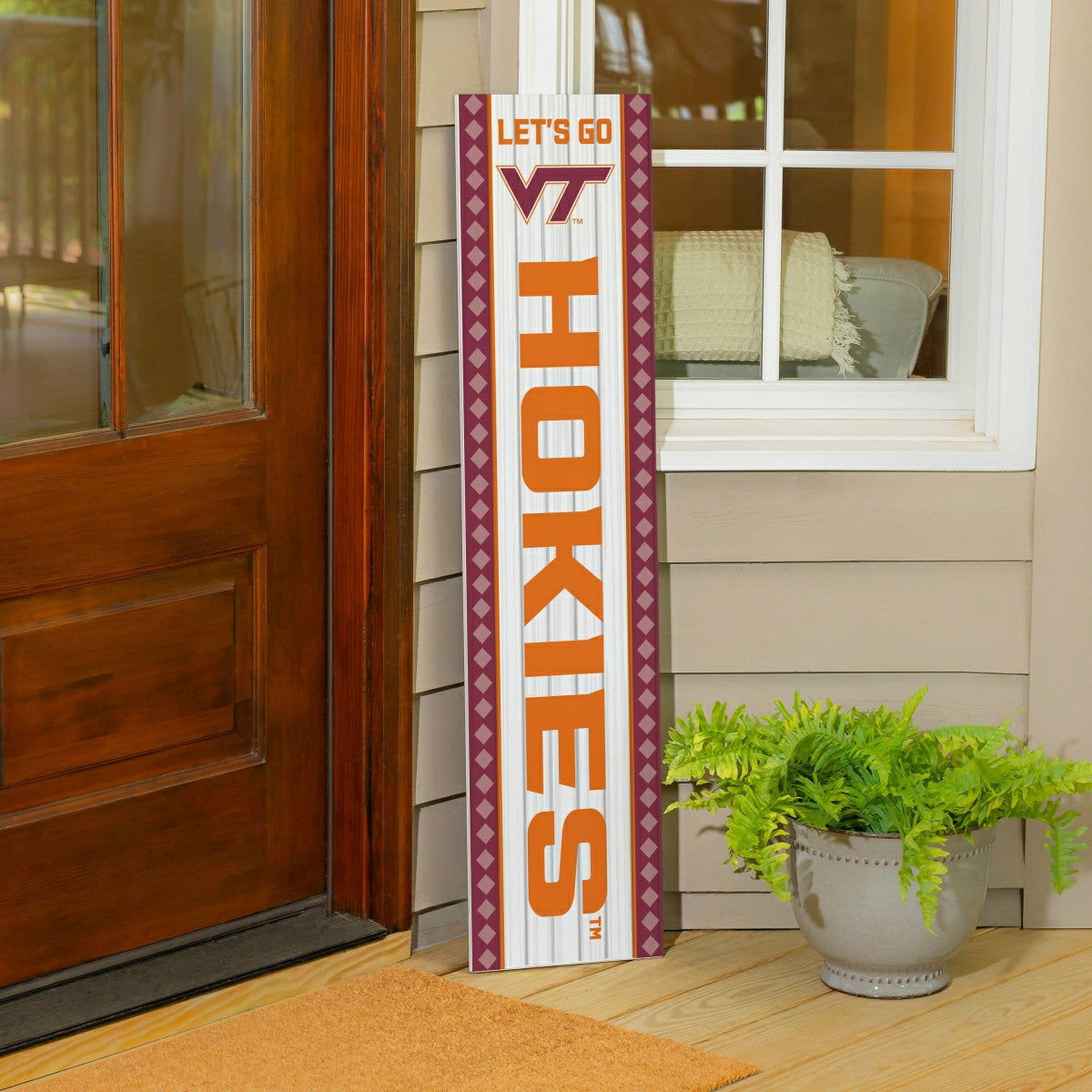 47" Double Sided Leaner, Virginia Tech, Christmas, Collegiate, Home