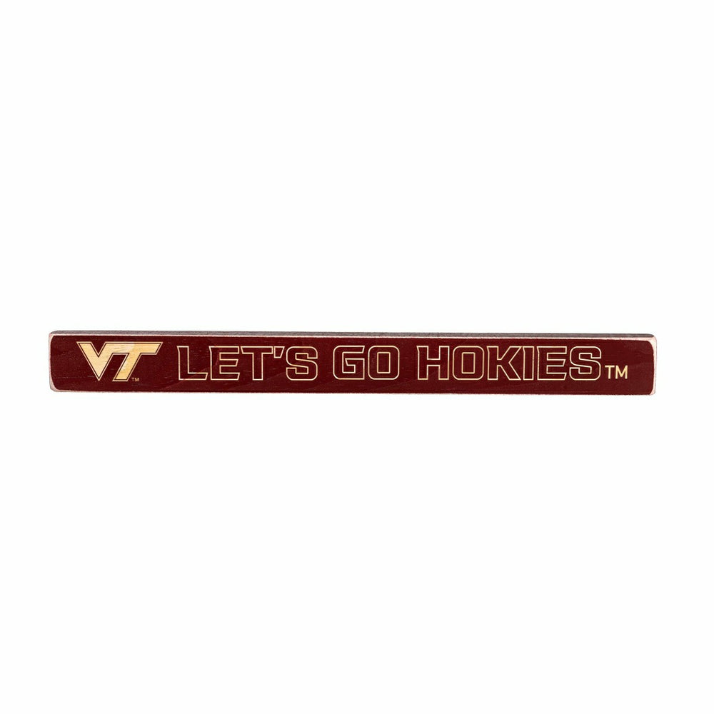 Virginia Tech Engraved Wood Sign, 1.5" x 18", Collegiate, Home