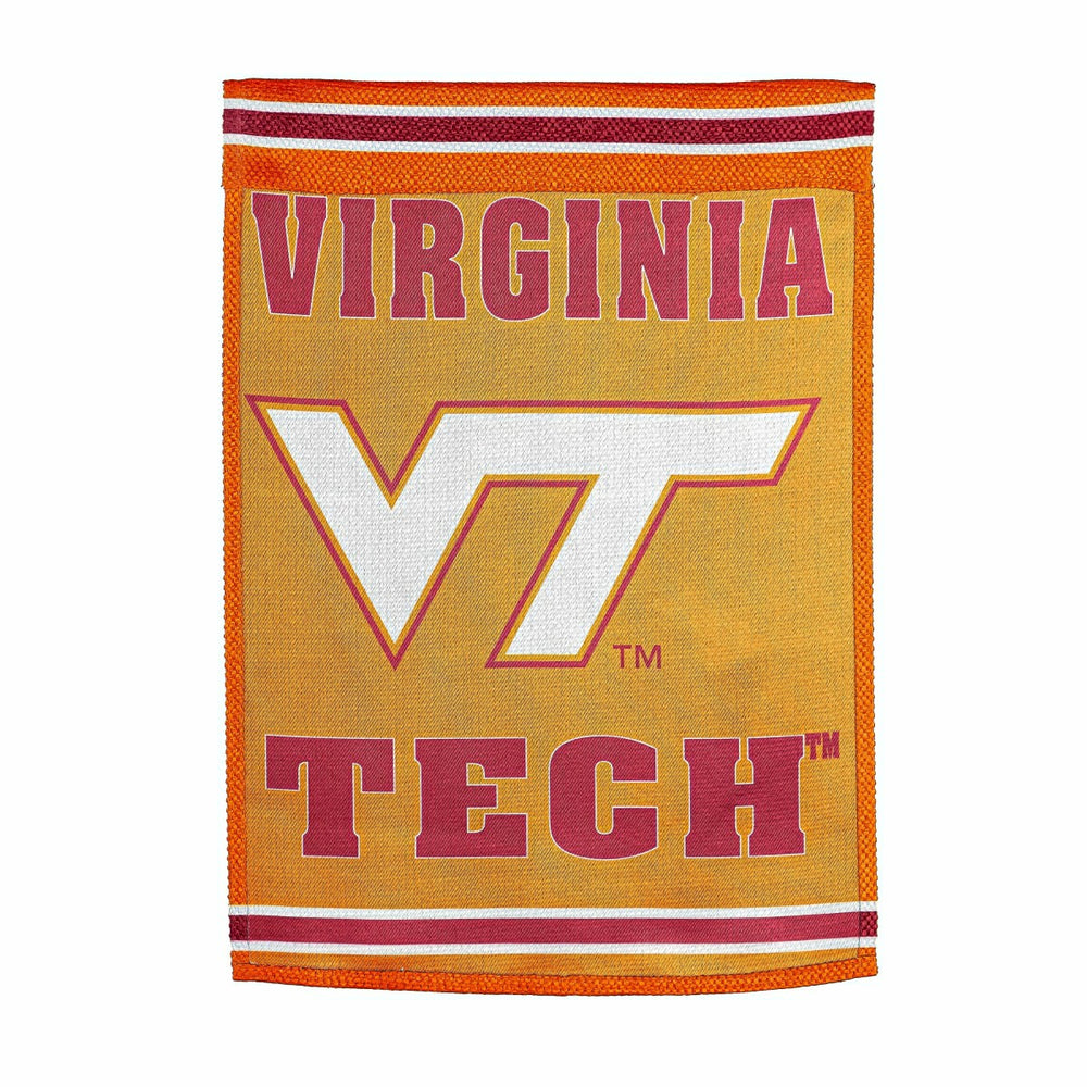 Virginia Tech Embossed Suede House Flag, Collegiate, Home