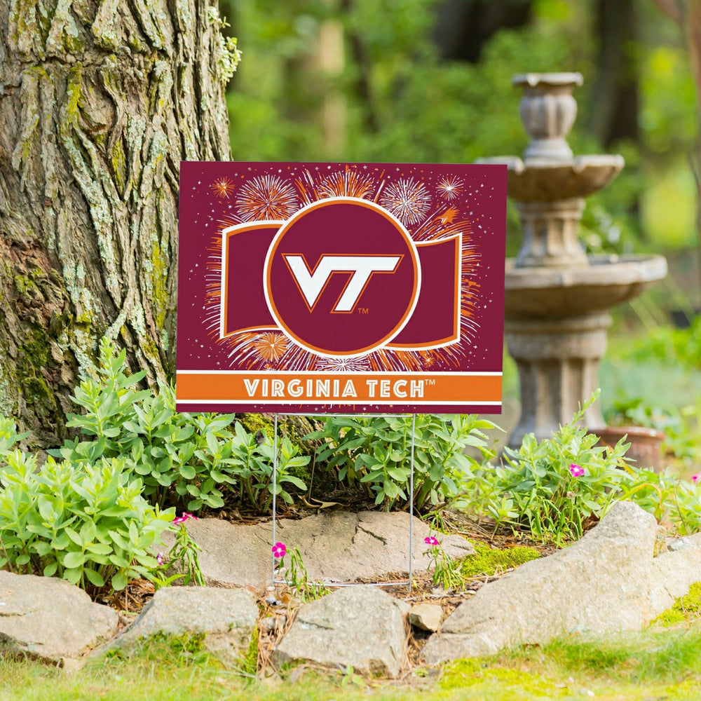 Virginia Tech Yard Sign, Patriotic, Collegiate, Home