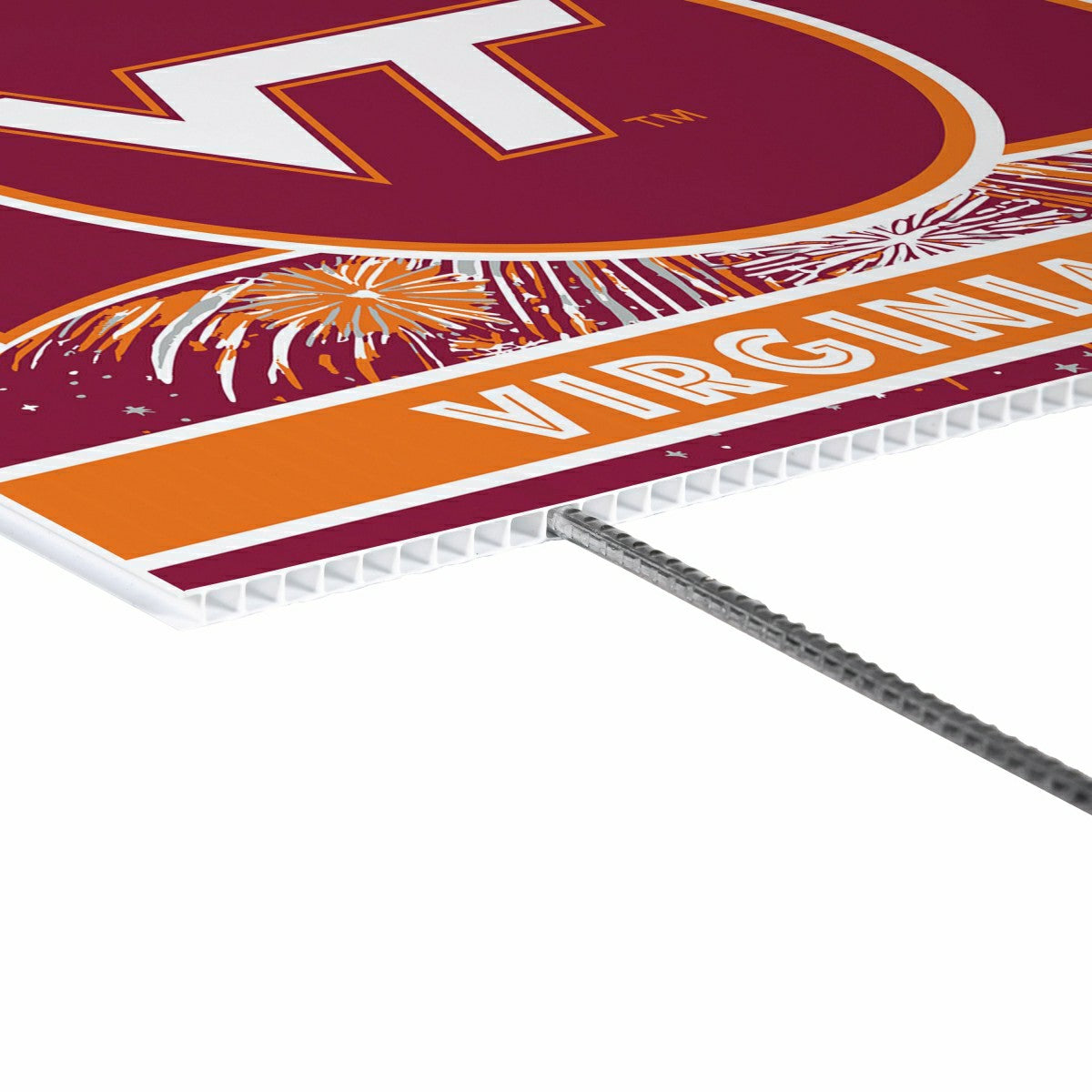 Virginia Tech Yard Sign, Patriotic, Collegiate, Home