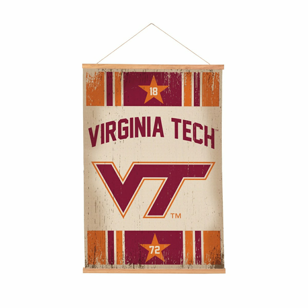 Virginia Tech, Canvas Wall Tapestry, Medium, 36x24, Collegiate, Home