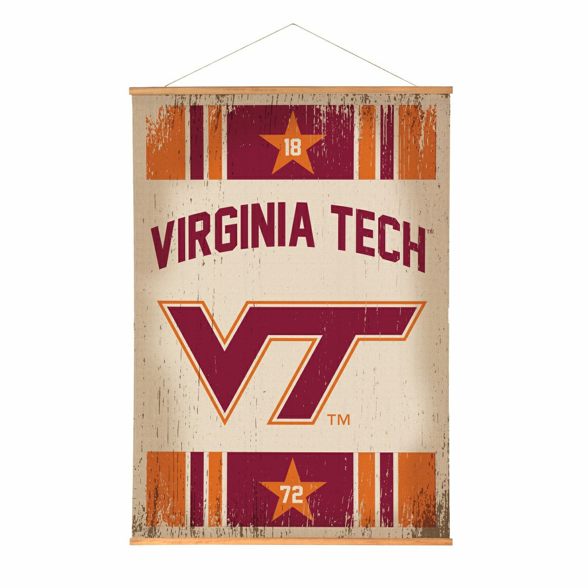 Virginia Tech, Canvas Wall Tapestry, Large, 54x36, Collegiate, Home