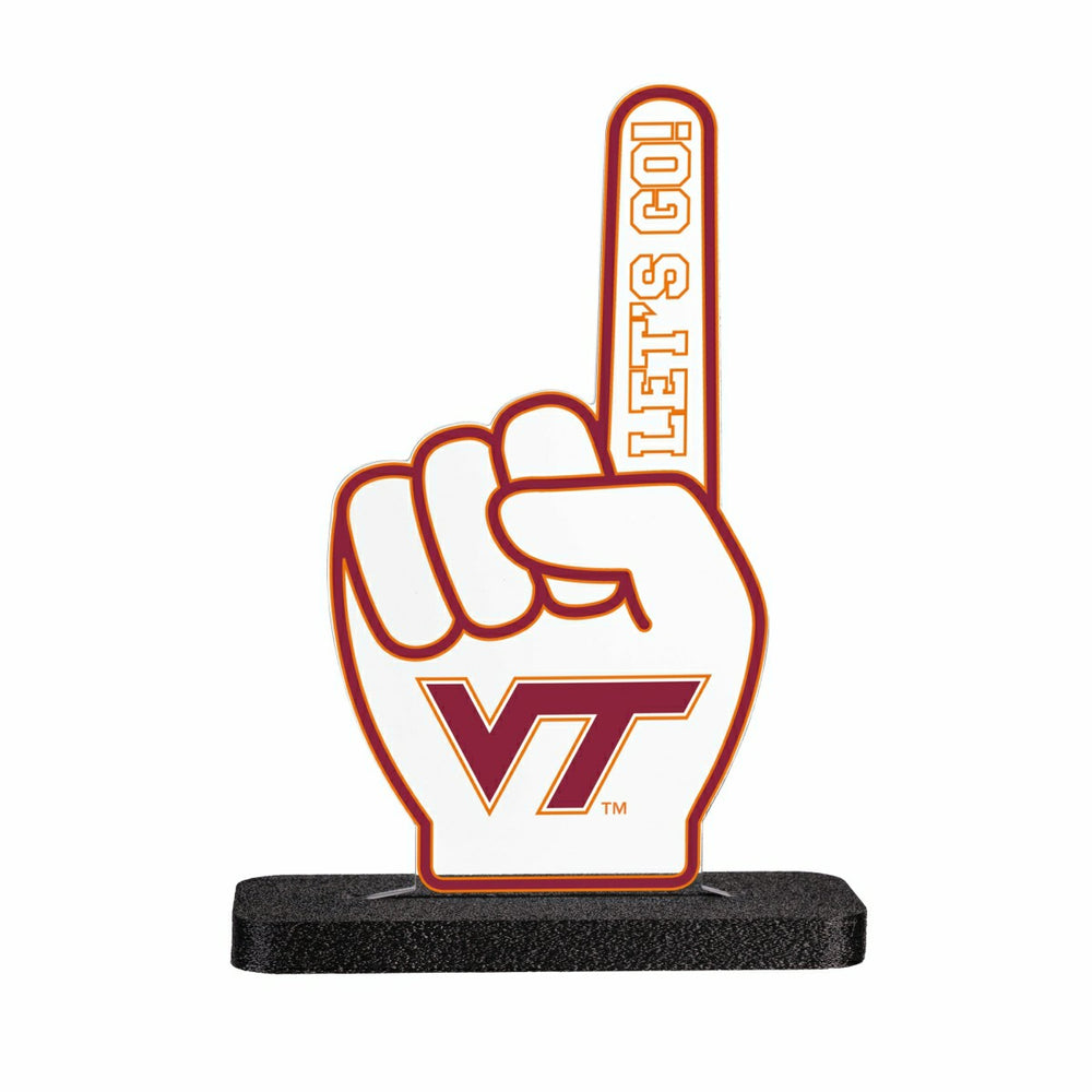 Virginia Tech College Foam Finger Desklite LED Décor, Collegiate, Home