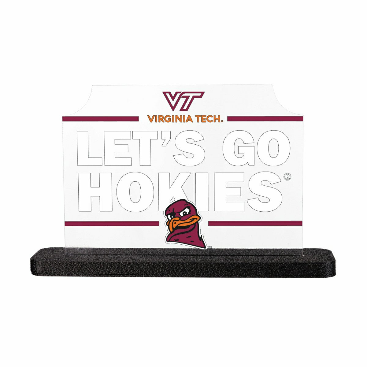 Virginia Tech College Rectangle Desklite LED Décor, Collegiate, Home