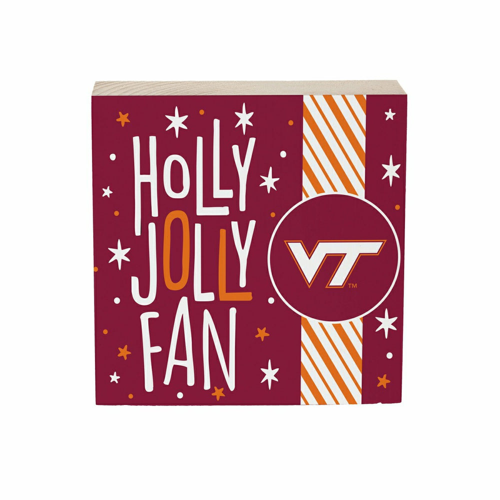 Virginia Tech Block, Holiday, 6x6, Collegiate, Home