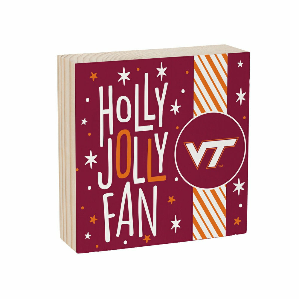 Virginia Tech Block, Holiday, 6x6, Collegiate, Home