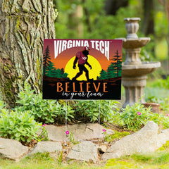Virginia Tech Yard Sign, Bigfoot, Collegiate, Home