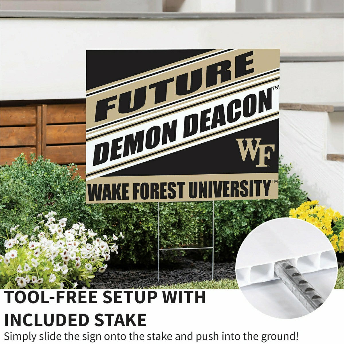 Wake Forest University Coroplast Yard Sign, Future Student, Collegiate, Home