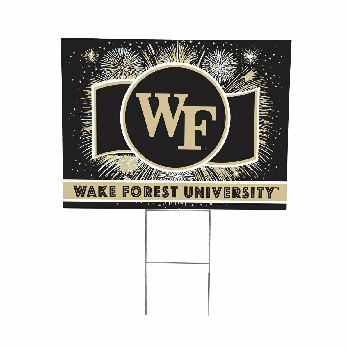 Wake Forest University Yard Sign, Patriotic, Collegiate, Home