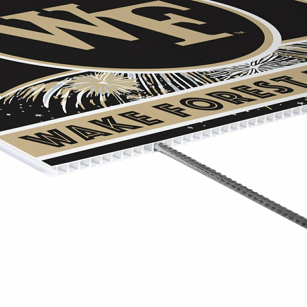 Wake Forest University Yard Sign, Patriotic, Collegiate, Home