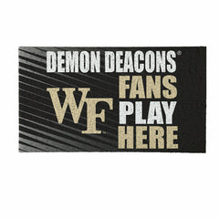 Wake Forest University Fan Mat, 28"x16", Collegiate