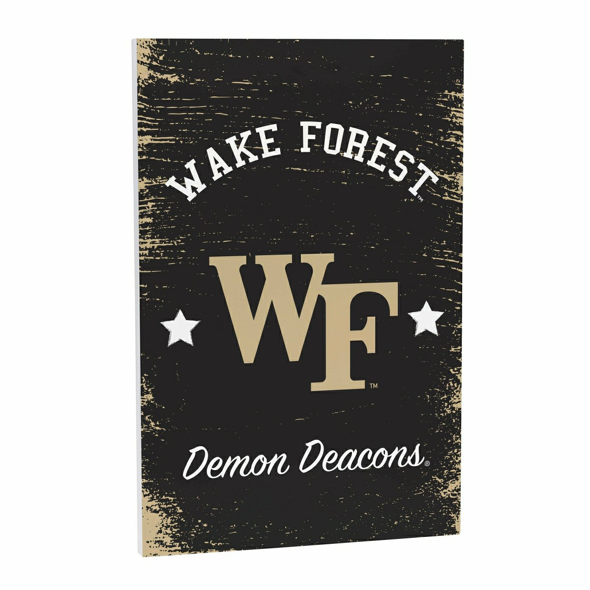 Wake Forest University Wood Wall Sign, 16x24, Collegiate, Home