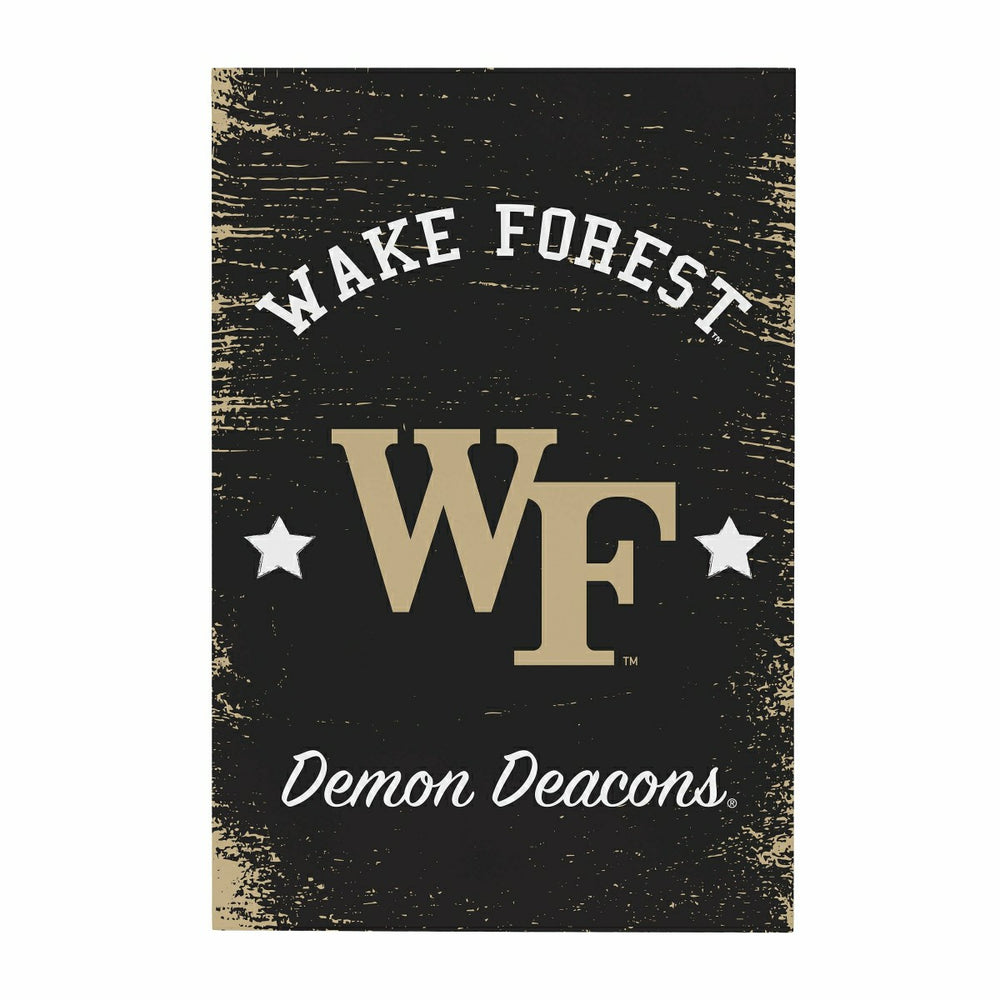 Wake Forest University Wood Wall Sign, 16x24, Collegiate, Home