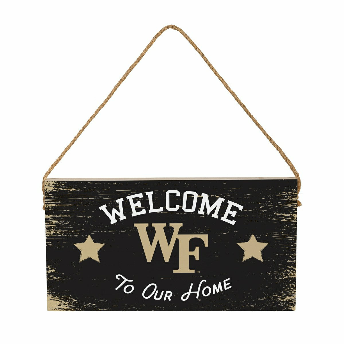 Wake Forest University Wood Wall Sign, 6x11, Collegiate, Home