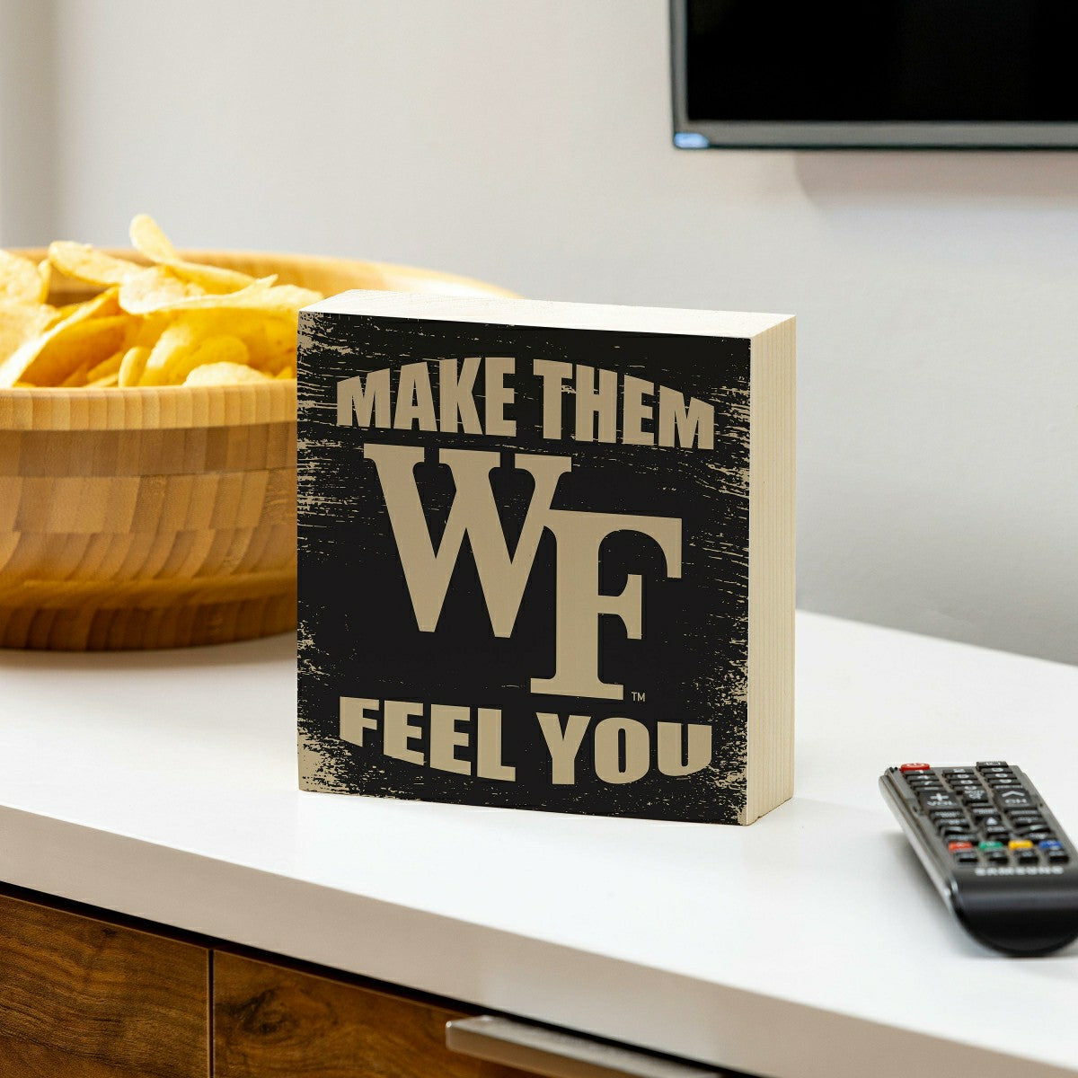 Wake Forest University Plock, Down Home Fans, 6x6, Collegiate, Home