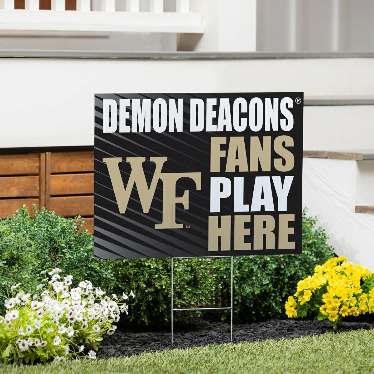 Wake Forest University Coroplast Yard Sign "Fans Play Here", Collegiate, Home