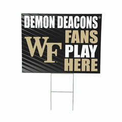 Wake Forest University Coroplast Yard Sign "Fans Play Here", Collegiate, Home