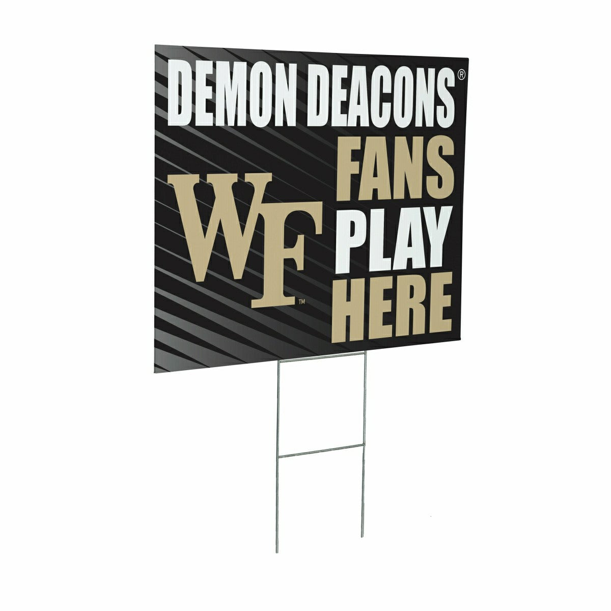 Wake Forest University Coroplast Yard Sign "Fans Play Here", Collegiate, Home