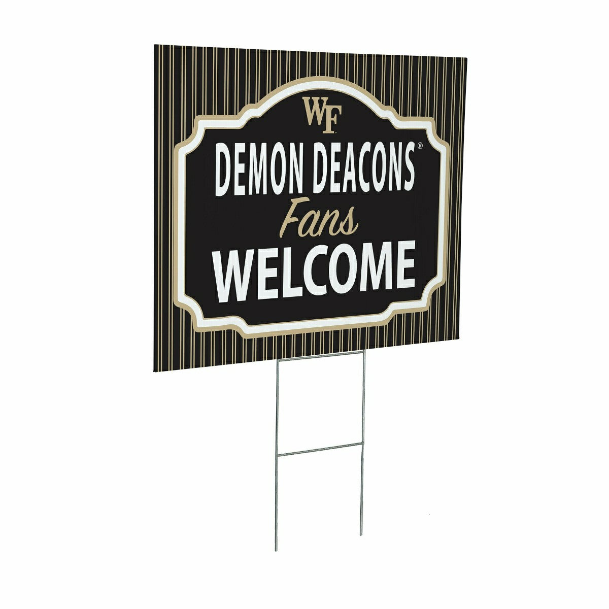 Wake Forest University Coroplast Yard Sign, "Fans Welcome", Collegiate, Home