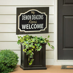 Wake Forest University Coroplast Yard Sign, "Fans Welcome", Collegiate, Home