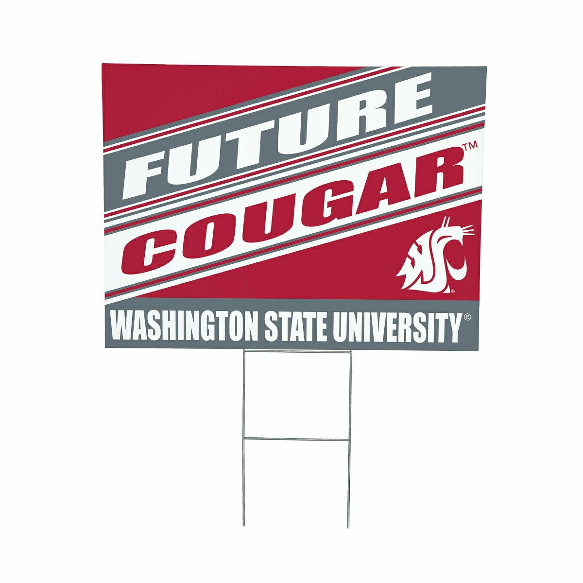 Washington State University Coroplast Yard Sign, Future Student, Collegiate, Home