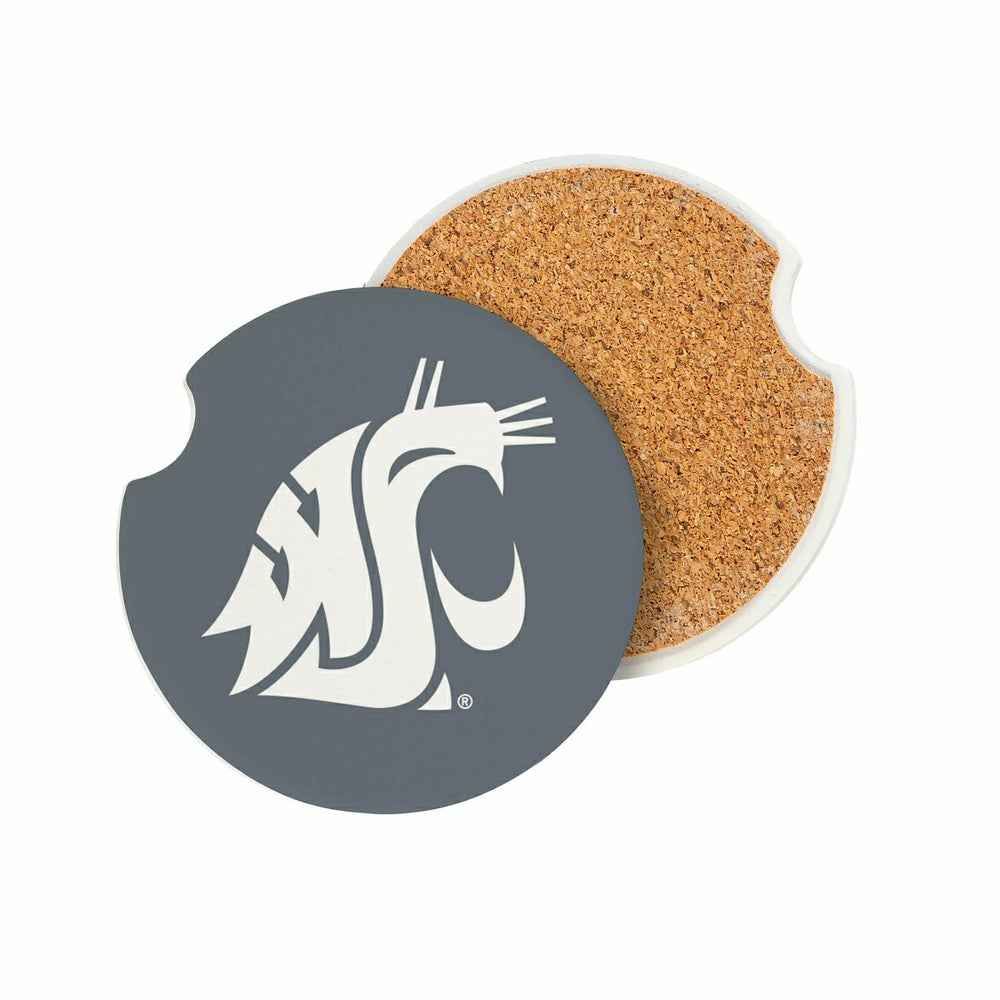 Washington State University Car Coaster Set, 2pc, Collegiate, Home
