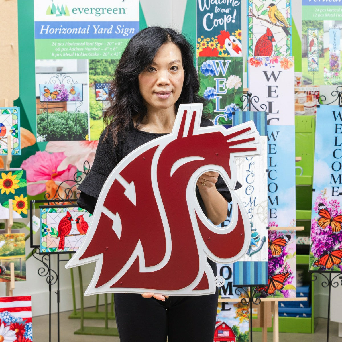 Washington State University Premier Metal Wall Art, Collegiate, Home