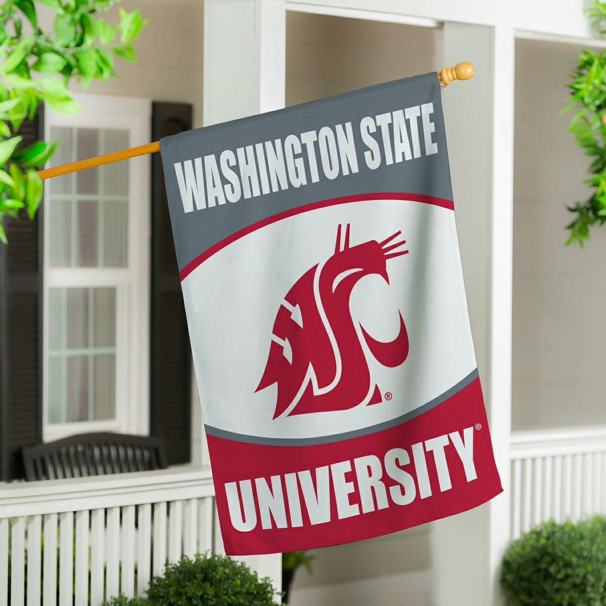 Washington State University Suede House Flag, Collegiate, Home