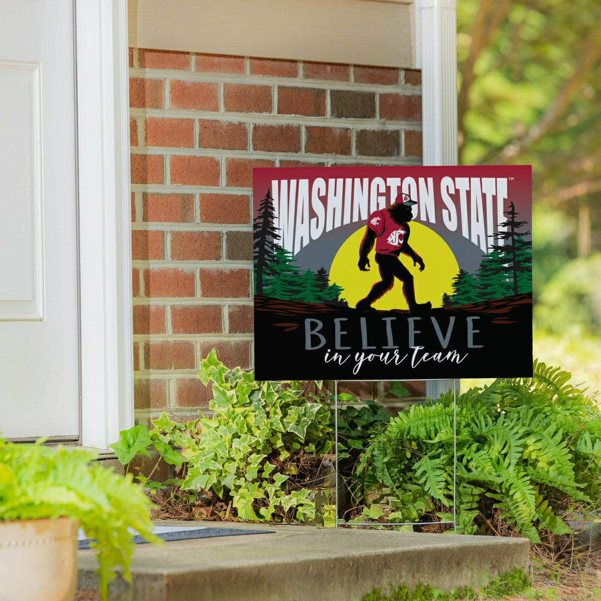Washington State University Yard Sign, Bigfoot, Collegiate, Home