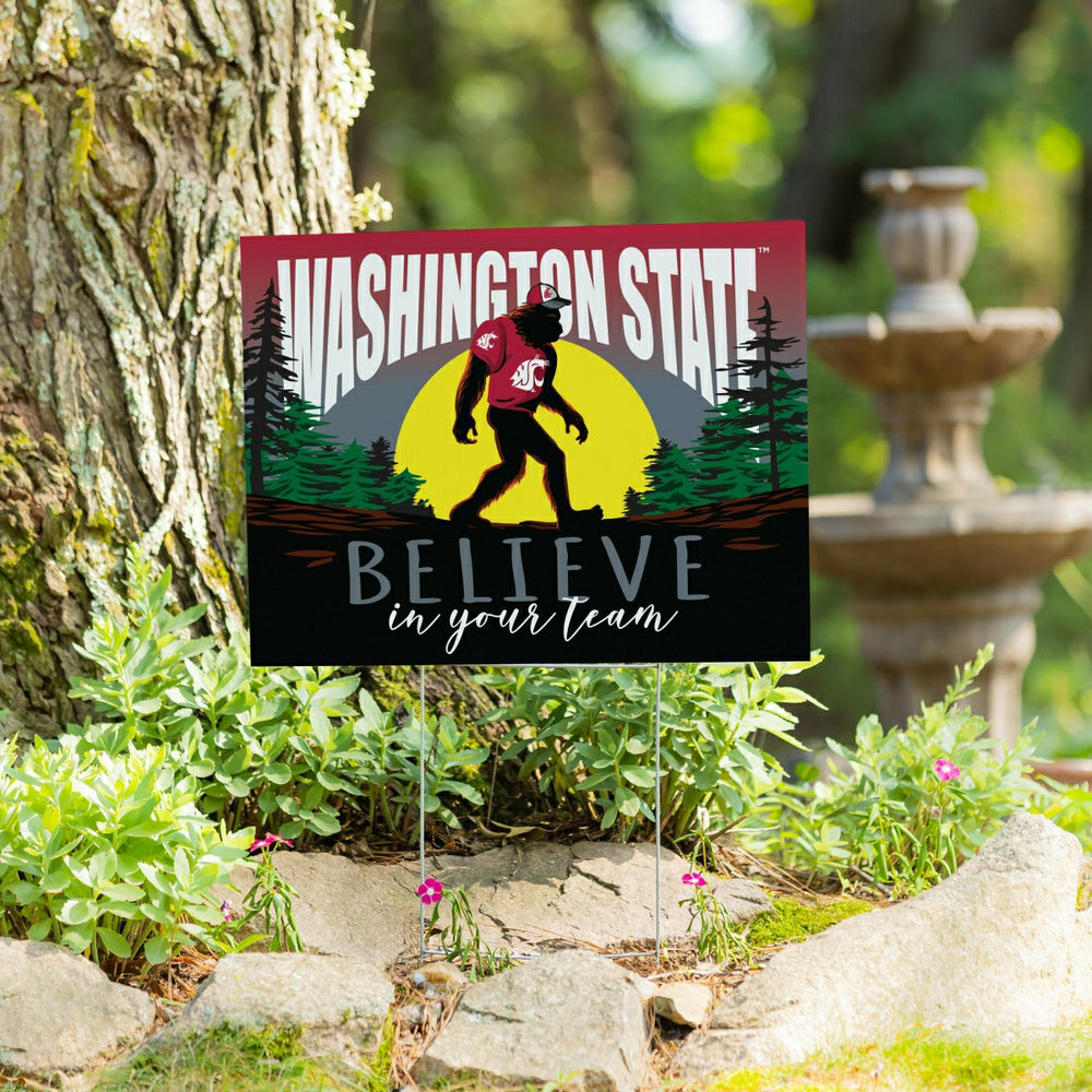 Washington State University Yard Sign, Bigfoot, Collegiate, Home