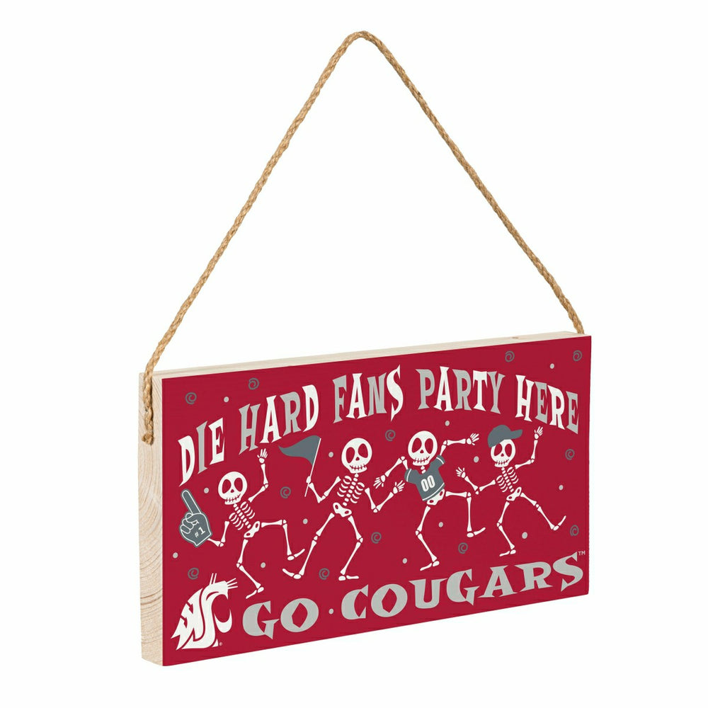 Washington State University Halloween Wood Wall Sign, 6x11, Collegiate, Home