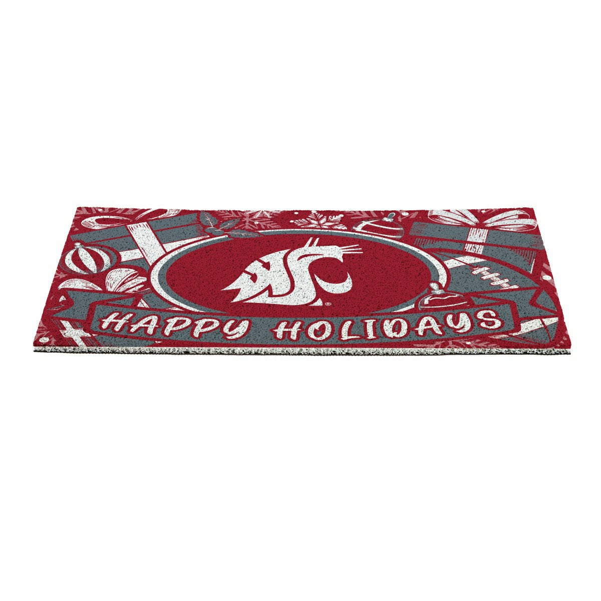 Washington State University Holiday PVC Mat, 28"x16", Collegiate