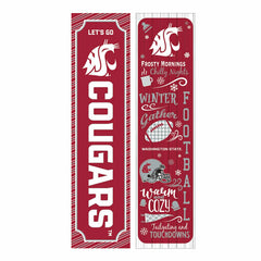 46" Double Sided Leaner, Washington State University, Winter Seasonal, Collegiate, Home