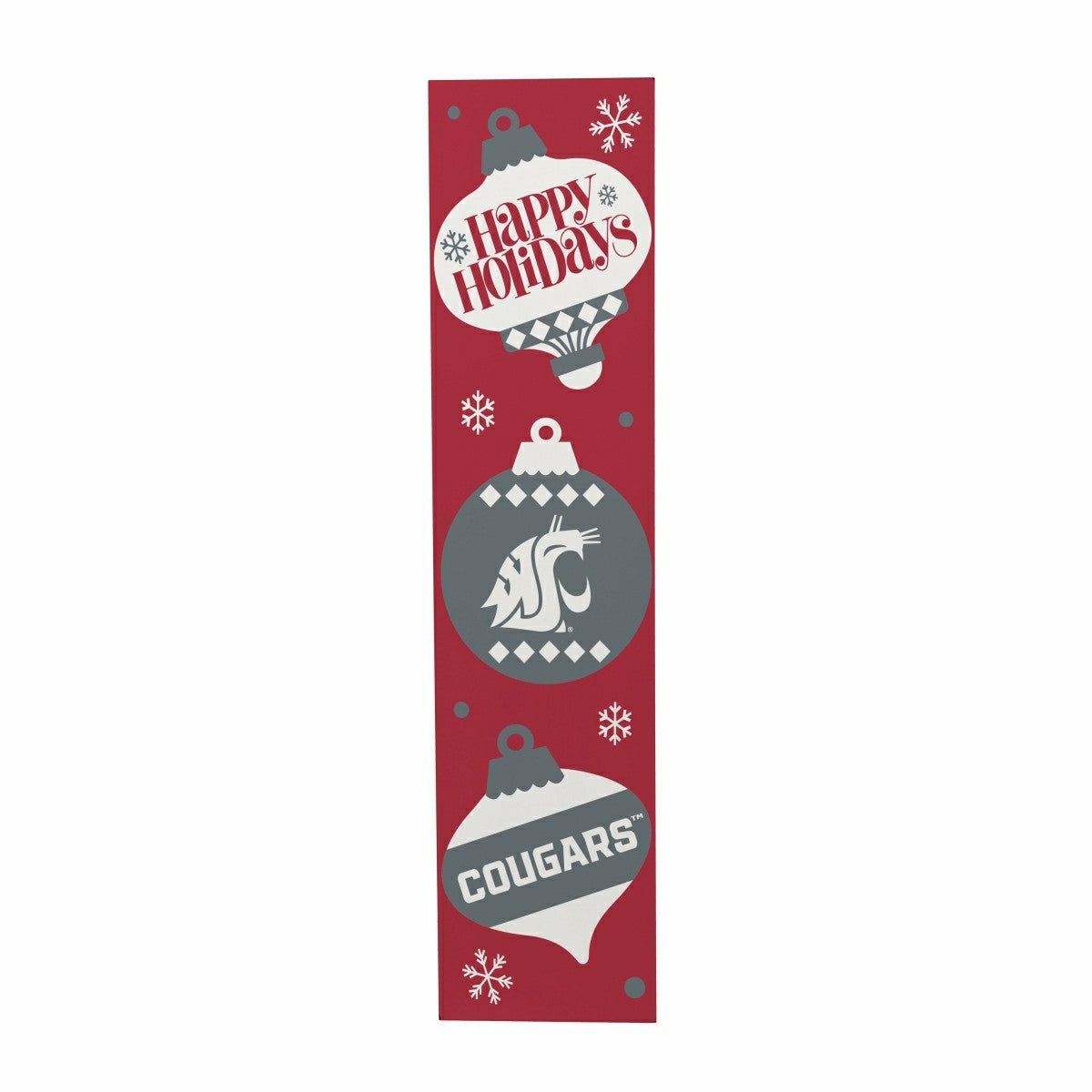47" Double Sided Leaner, Washington State University, Christmas, Collegiate, Home