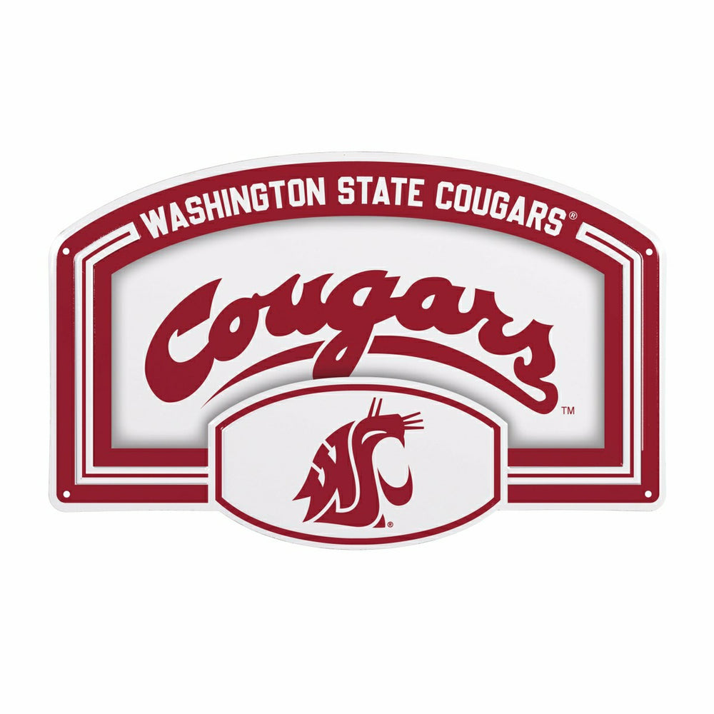 Washington State University USA Embossed Steel Wall Sign, 11" x 17", Collegiate, Home