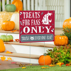 Washington State University Yard Sign, Halloween Treats for Fans, Collegiate, Home