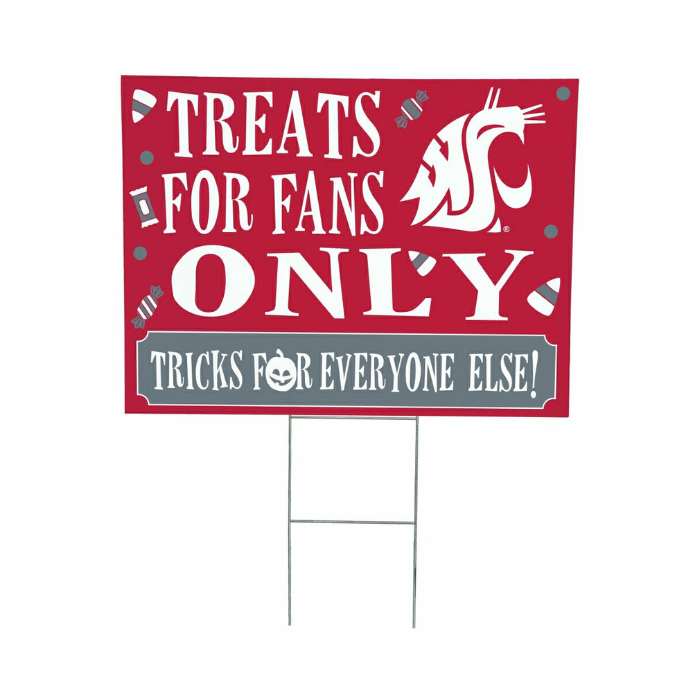 Washington State University Yard Sign, Halloween Treats for Fans, Collegiate, Home