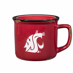 Washington State University Ceramic Camp Cup with Enamel Finish, 14oz, Collegiate, Home
