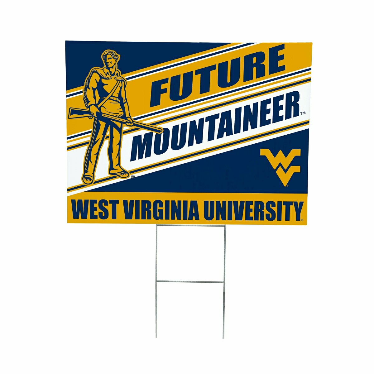 West Virginia University Coroplast Yard Sign, Future Student, Collegiate, Home