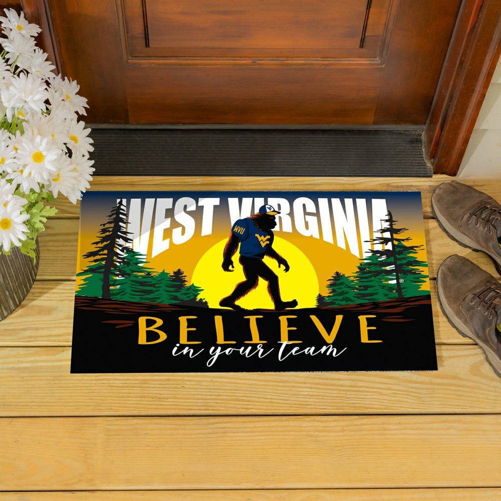 West Virginia University Bigfoot PVC Mat, 28"x16", Collegiate