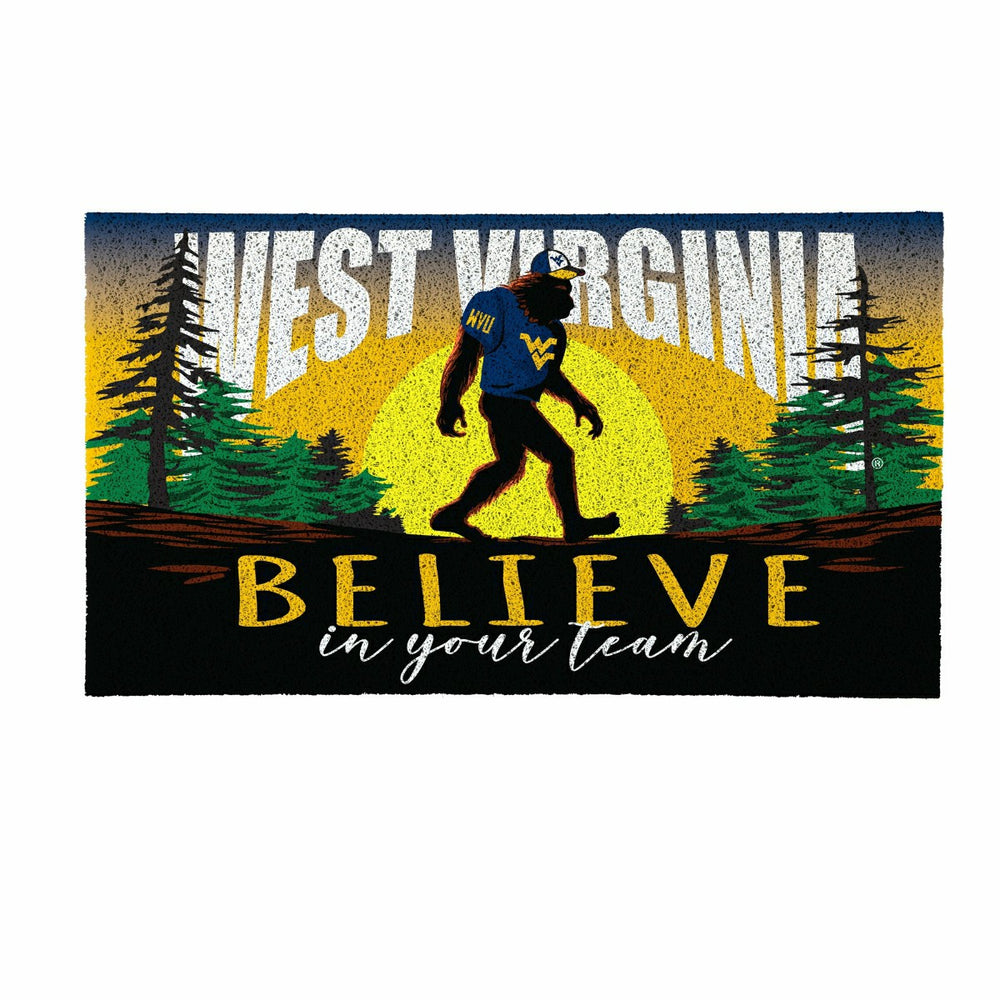 West Virginia University Bigfoot PVC Mat, 28"x16", Collegiate