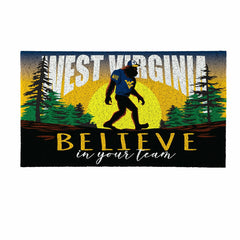 West Virginia University Bigfoot PVC Mat, 28"x16", Collegiate