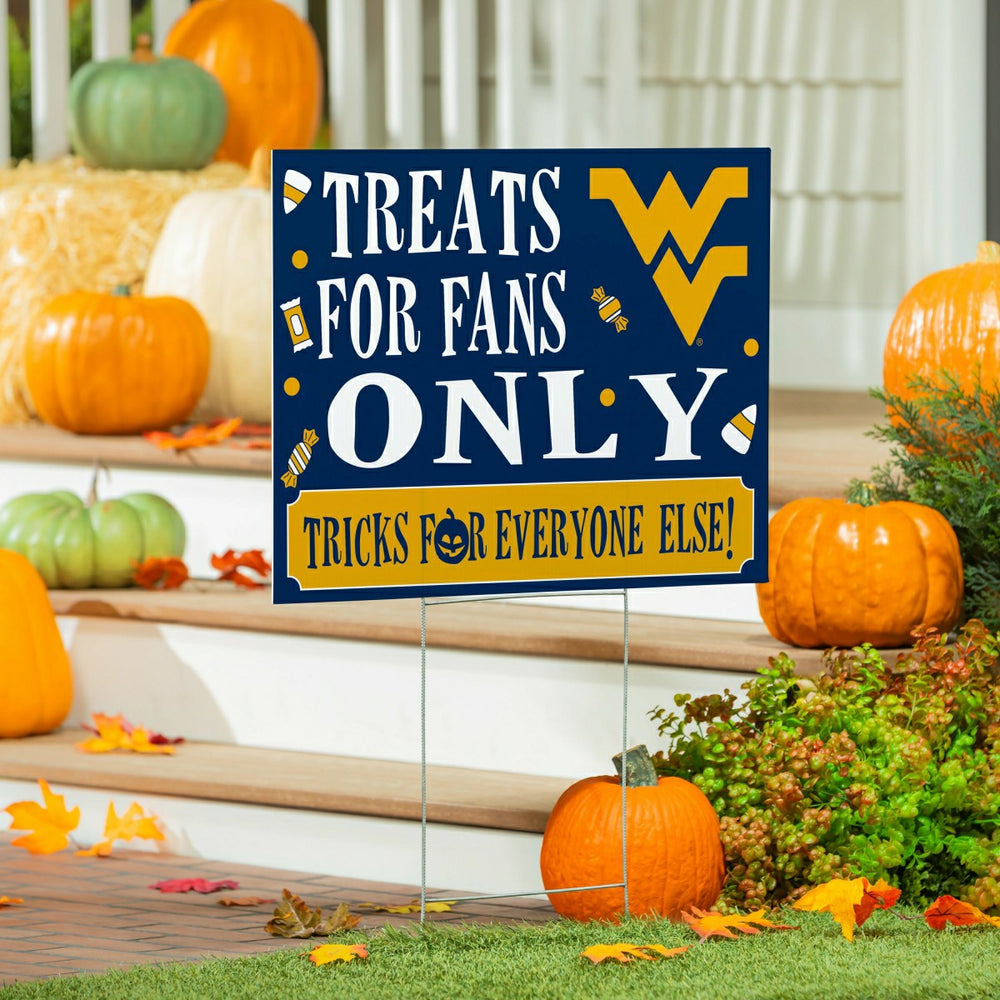 West Virginia University Yard Sign, Halloween Treats for Fans, Collegiate, Home
