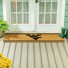West Virginia University Extra Large One Color Coir Mat, 60"x24", Collegiate
