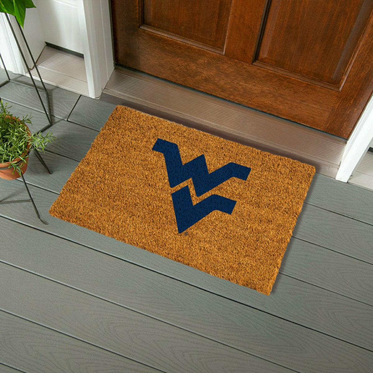 Coir Mat, 16"x28", West Virginia University, Collegiate